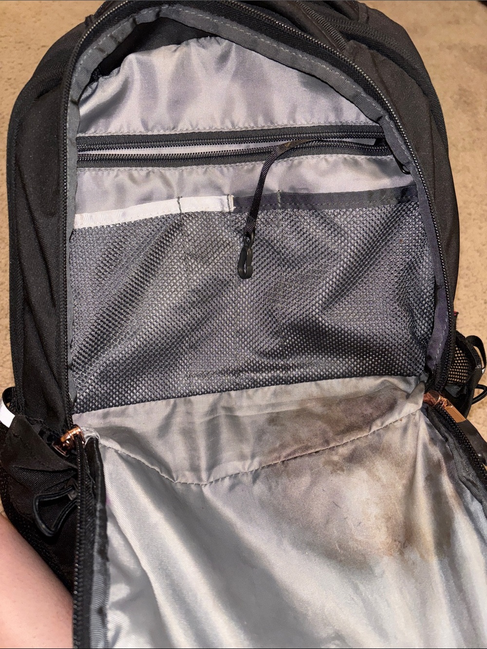 The North Face Jester Backpack - Black with Rose Gold Hardware - Picture 4 of 6